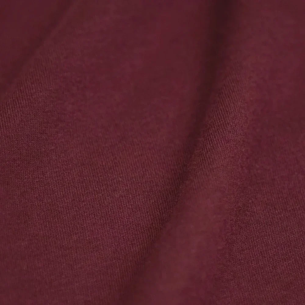 FRESH CLEAN TEES MEN'S SHORT SLEEVE V NECK COLOR: GARNET - Picture 4 of 6